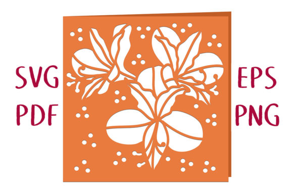 Alstroemeria Floral Card: A Versatile and Elegant Greetings Card Template