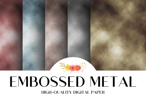 Embossed Metal Surface Floral Texture: A Versatile and Elegant Design Element