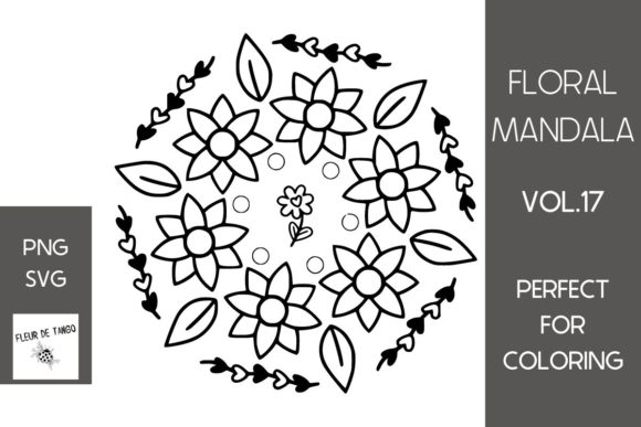 Explore Creativity with Floral Mandala Vol.17