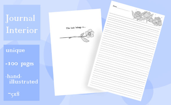 Explore the Beauty and Functionality of Illustrated Floral Journal Interior