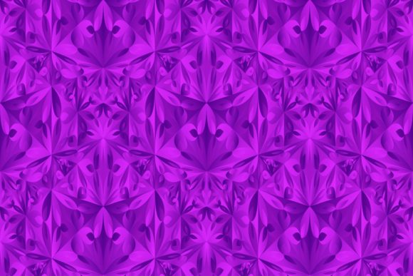 Exploring Purple Gradient Seamless Floral Patterns