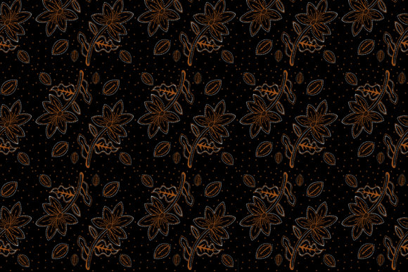 Exploring the Elegance of Floral Batik Pattern Dot Gold Black