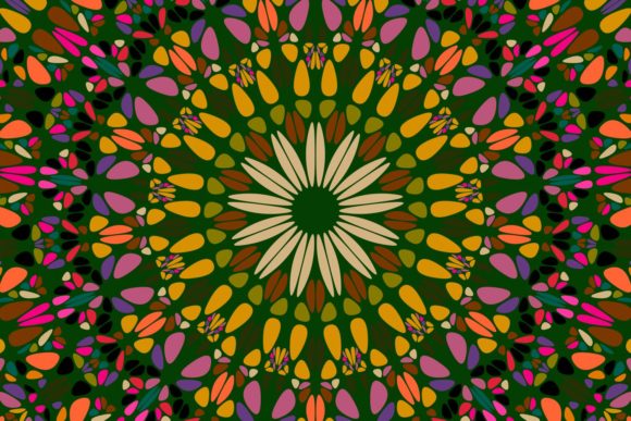 Exploring the Vibrant World of Psychedelic Floral Mosaic Patterns