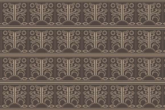 Floral Batik Pattern Brown Flat Single: A Versatile Design for Modern Projects