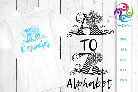 Floral Chevron Alphabet: A to Z Creative Solutions