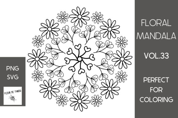 Floral Mandala Vol.33: Unleash Your Creativity with Versatile Designs