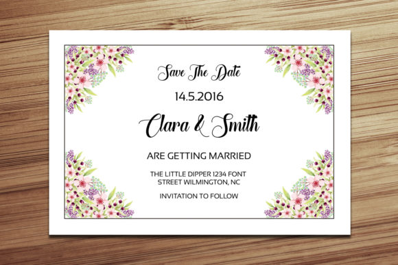 Floral Wedding Save the Date Template: A Guide to Perfect Invitations