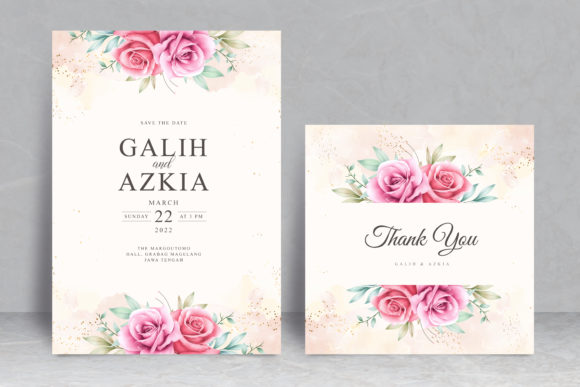 Sweet Floral Wedding Invitation Card: A Perfect Blend of Elegance and Simplicity