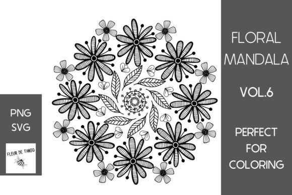 Unlocking Creativity with Floral Mandala Vol.6: A Versatile Design Solution for Modern Creators